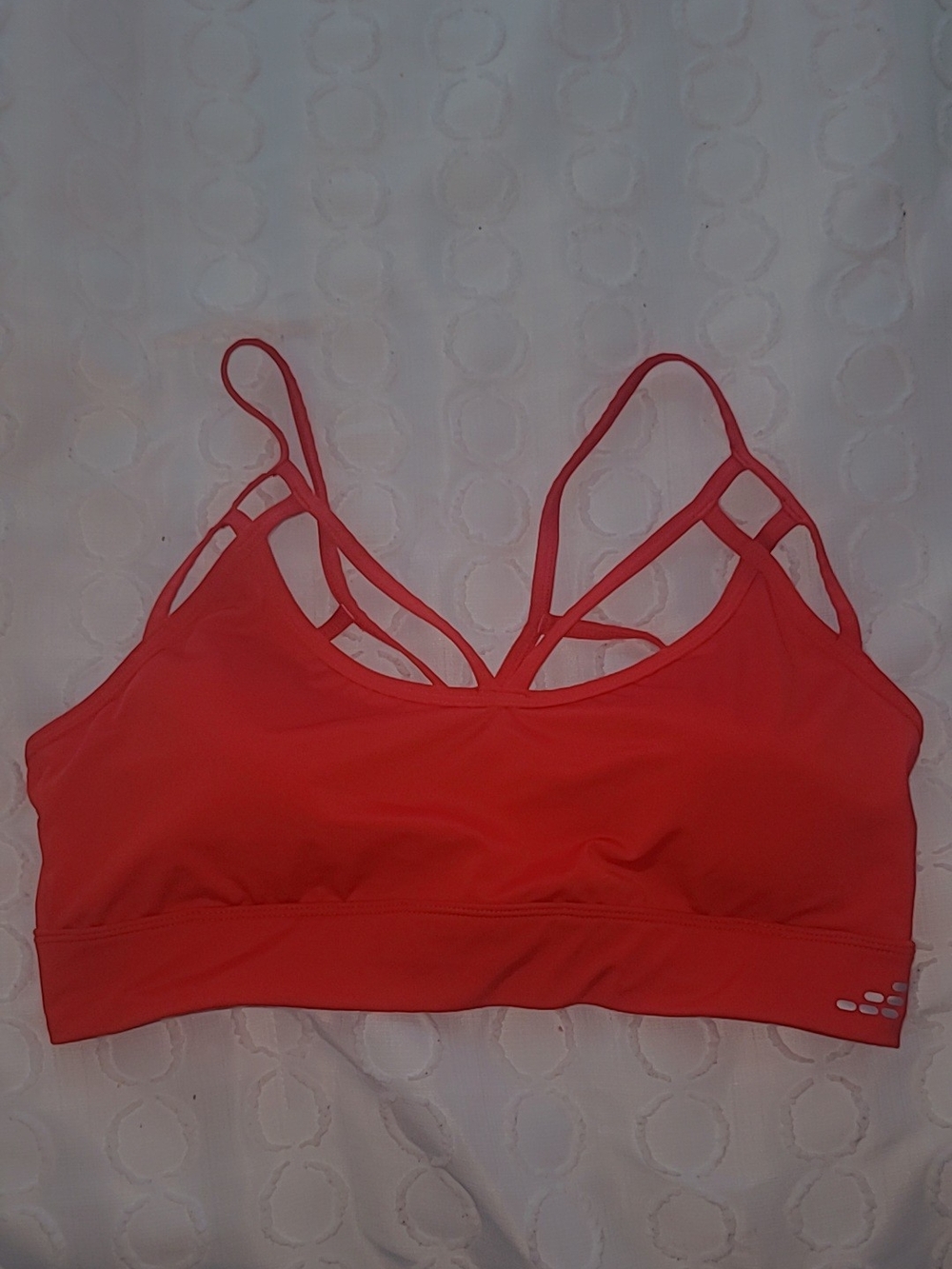 bcg Bright Red Strappy Women's Sports Bra